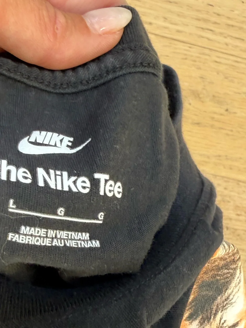 Nike Black Dog Graphic 'Stay Spicy' T-Shirt - YL